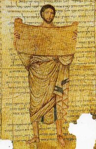 Jeremiah or Ezra Holding a Scroll